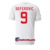 Virallinen Fanipaita Sveitsi Haris Seferovic 9 Vieraspelipaita MM-Kisat 2022 - Miesten